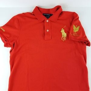 Womens Ralph Lauren Golf Red Shirt The Patriot Big Pony